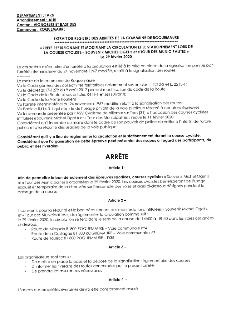 Arrete circulation course cycliste-1