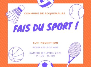 affiche paysage fais du sport