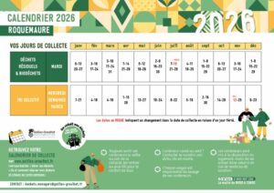 DECHETS – Calendrier de collecte 2026